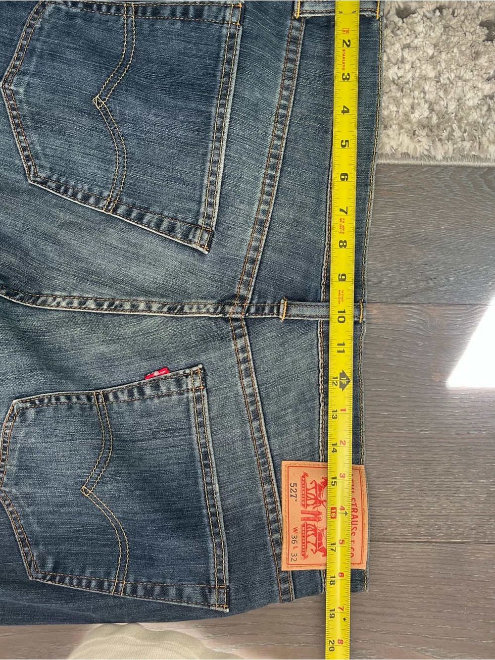 Levi's Men's Dark Blue Bootcut Jeans Vintage 527 - Picture 6 of 8